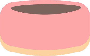 Pink and Cream Low Planter