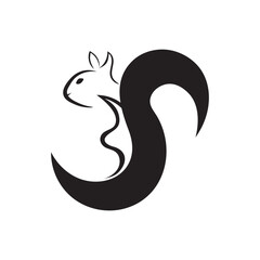 Squirrel icon logo vector design