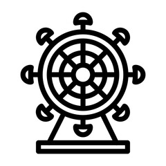Obraz premium Ferris Wheel Icon