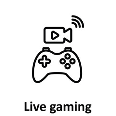 Live gaming Vector Icon which can easily modify or edit