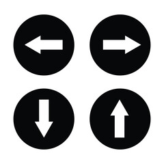 Turn Right and Left Arrow Icon Vector. Back and Next Sign Symbol .Vector Illustration .EPS 10 .