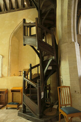 Spiral staircase in the Parish Church, South Harting.