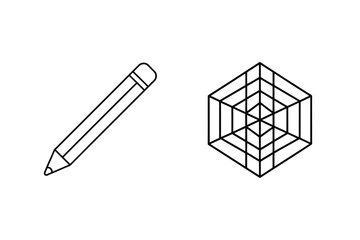 Drawing tool and geometric structure pencil cube