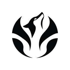 wolf logo vector art design