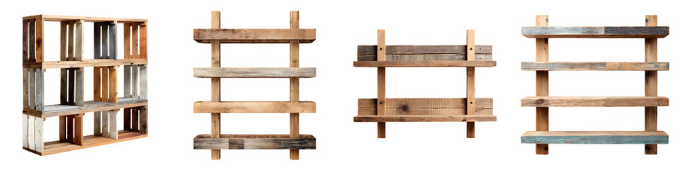 Rustic Wooden Shelves: Vintage Style Storage Solutions