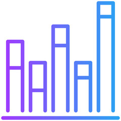 Graph icon for audit, business, website, application, printing, document, poster design, etc