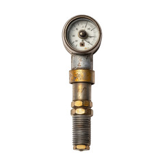 Vintage pressure gauge.  Close-up