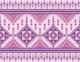 Captivating Purple Geometric Tribal Pattern