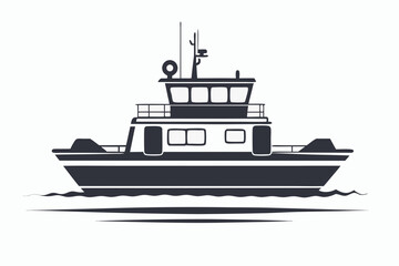 Fototapeta premium vector illustration of a ship