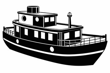 Obraz premium vector illustration of a ship