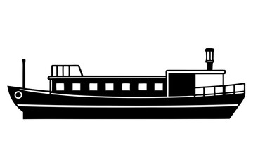 vector illustration of a ship