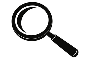 vector magnifying glass isolated on white background