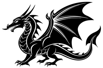 stylized dragon silhouette