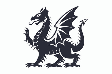 stylized dragon silhouette