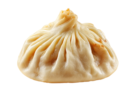 Delicious Steamed Baozi on transparent background
