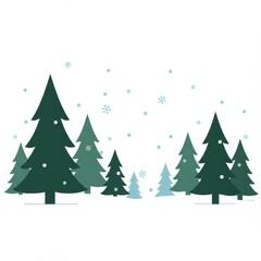 Obraz premium Frosty Landscape Icon