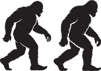 Fototapeta premium vector-silhouettes-of-bigfoot-in-differe_rJvxPzyrS0apQQORoUUxcA_j75BRIj1SfCLUunc-DB__g