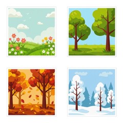 Four Scenes Illustration