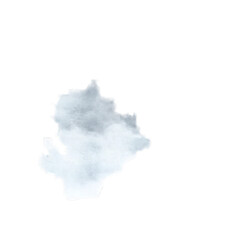 Obraz premium Isolated cumulus cloud, white, textured, against black background