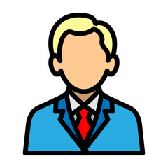 Manager Vector Filled Icon Design