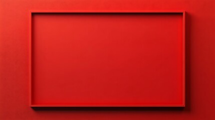 Red framed empty space