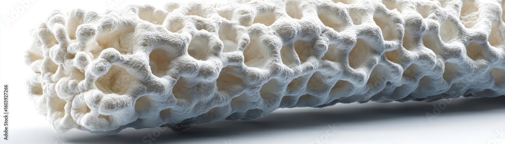 Poster fluid retention in bladder wall concept. close-up of coral structure showcasing intricate textures.