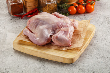 Raw small chicken Gherkin for cooking