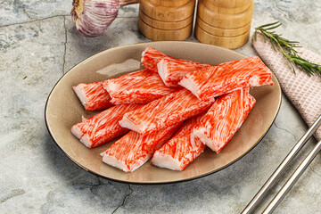 Crab meat stick surimi appetizer