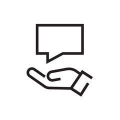 chat support care icon outline editable stroke line drawing eps