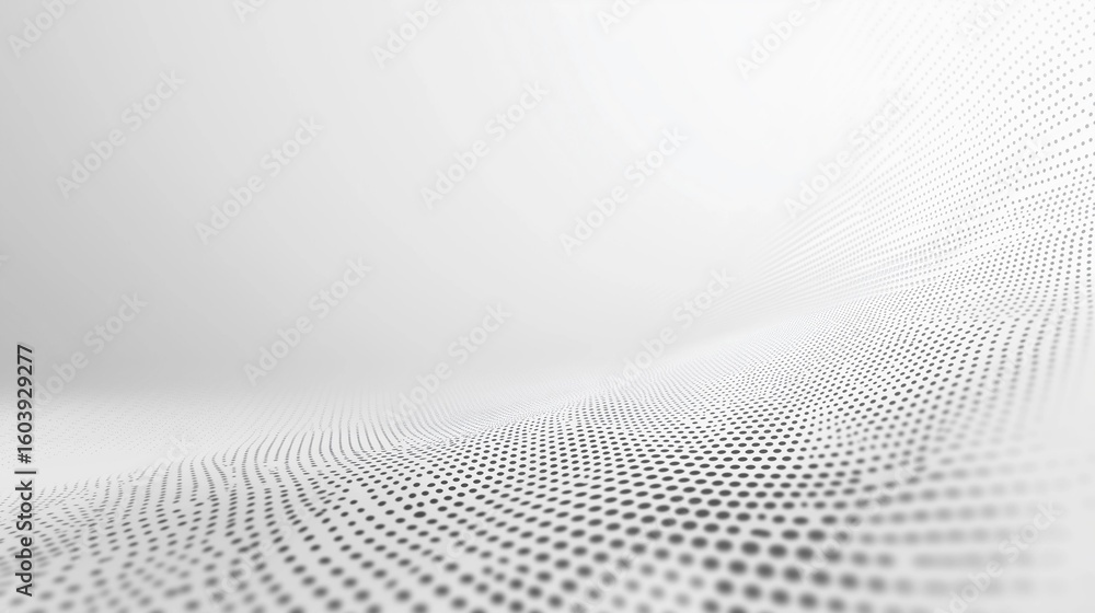 Aufkleber a captivating abstract texture featuring a gradient of dotted patterns on a serene white background.