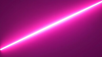 Bright pink neon line
