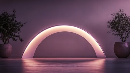 Modern archway display