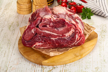 Raw beef meat for cooking