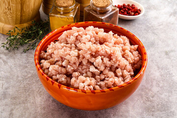 Homemade Raw pork minced meat
