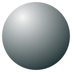 3d silver ball