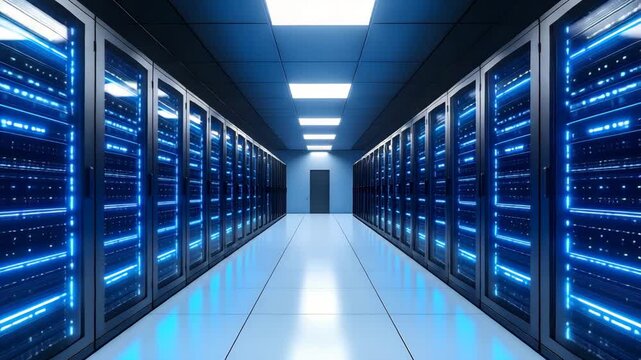 Server room corridor