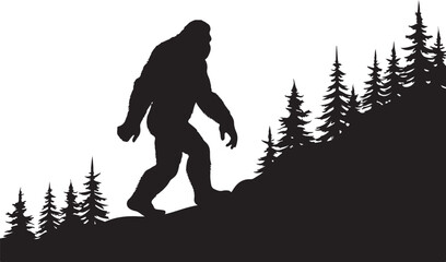 Bigfoot Forest Silhouette Bundle