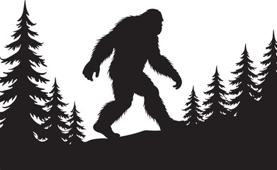 Bigfoot Forest Silhouette Bundle