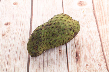 Ripe green sweet soursop fruit