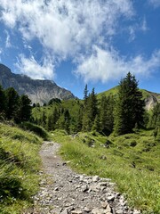 Landschaft in den Bergen - Bergwanderung