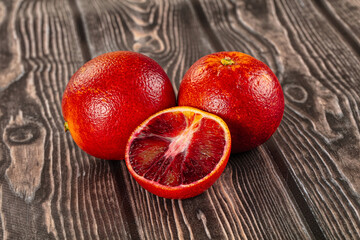 Red sweet juicy orange fruit