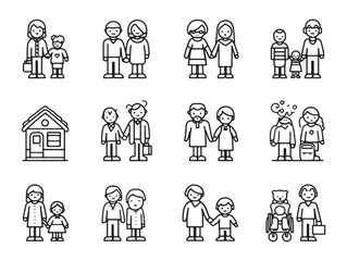 Volunteer Awareness ultra minimalist 2D line art