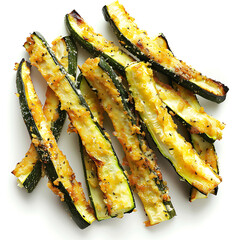 Crispy Baked Zucchini Fries with Seasoning