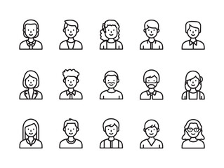 Volunteer Conference clean 2D line artwork