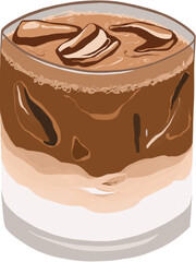 cafe latte, chocolate latte