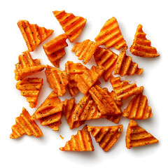 Crispy Wavy Potato Chips with Seasoning
