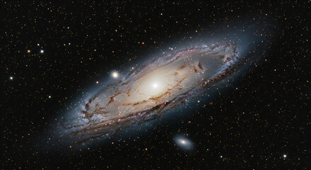 Fototapeta premium Spiral galaxy in deep space