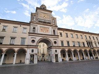 Torrazzo arch in dome square, Crema, Cremona, Lombardy, Italy © Luca