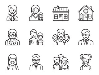 Volunteer Mentoring Minimalist Line Art