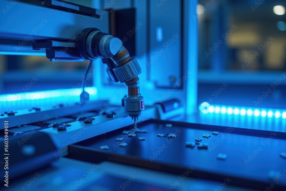 Poster robotic arm in precision production process